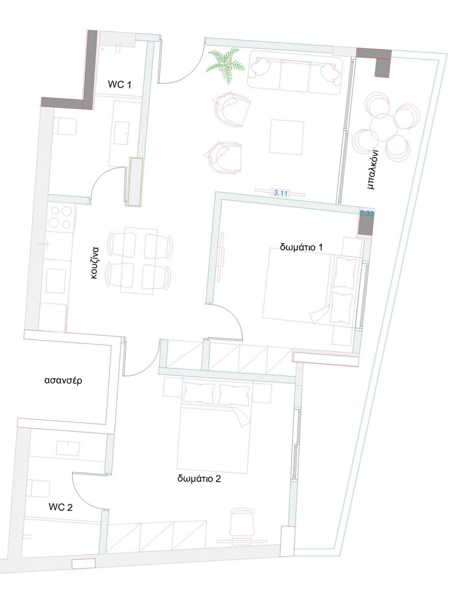 Pagani Urban - Premium Private Apartment Kalamata Luaran gambar